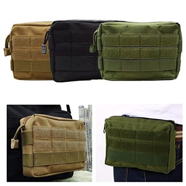 FIRECLUB Tactical Backpack 6 FIRECLUB MOLLE Pouches - Tactical EDC Compact Multi-Purpose Water-Resistant Utility Gadget Gear Hanging Waist Bags