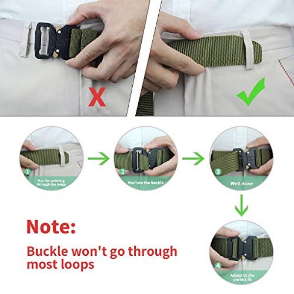 skyweo Tactical Belt 4 skyweo Men Tactical Belt Heavy Duty Belt, Nylon Military Rigger Belts Heavy Duty Work Beltwith Quick-Release Metal Buckle, Gift with Tactical Molle Pouch and Hook