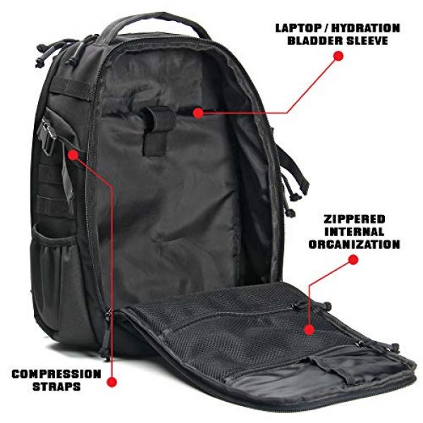 14er Tactical Tactical Backpack 3 14er Tactical Backpack | 35L Rucksack, 3-Day Bug Out Bag | YKK Zippers & MOLLE