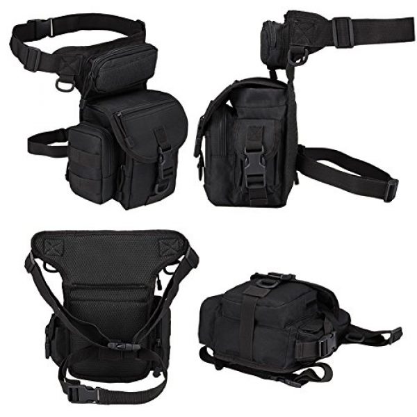 Injoy Tactical Backpack 2 Injoy Multi-Purpose Tactical Drop Leg Bag Tool Fanny Thigh Pack Leg Rig Military Motorcycle Camera Versipack Utility Pouch, Black/Coyote Tan/Army Green/Camouflage 7 Colors Available