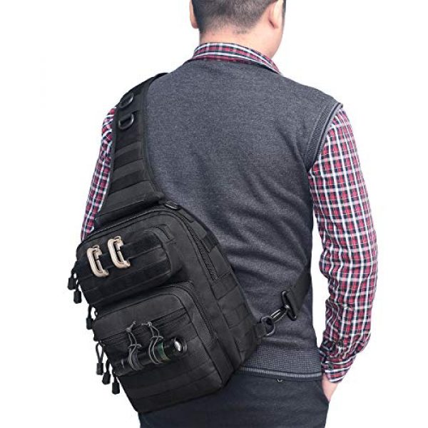 Tacticool Tactical Backpack 6 Tactical Sling Bag Pack Military Rover Shoulder Sling Backpack Molle Assault Range Bags Chest Pack Day Pack Diaper Bag