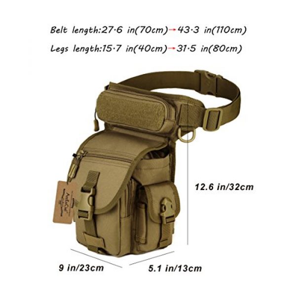 ArcEnCiel Tactical Backpack 6 ArcEnCiel Leg Bag Tactical Military Drop Waist Thigh Hip Fanny Pack Tool Gear Pouch