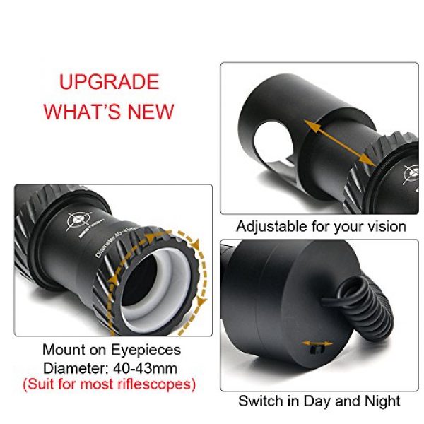 BESTSIGHT Rifle Scope 3 Bestsight DIY Digital Night Vision Scope for Rifle Hunting with Camera and 5" Portable Display Screen