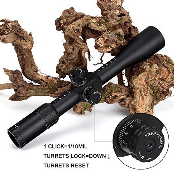 ohhunt Rifle Scope 5 ohhunt MC-Z 4.5-18X44 FFP First Focal Plane Side Parallax with a Side Wheel Adjustment Optical Glass Etched Reticle Red Green Illuminated Reticle Rifle Scopes