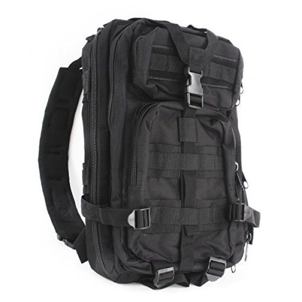 MediTac Tactical Backpack 1 MediTac Tactical Assault Pack - First Aid Rucksack - 18" Military MOLLE Backpack