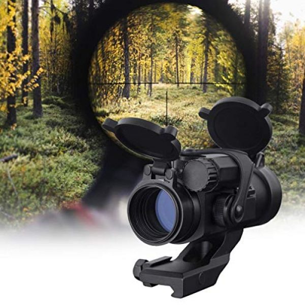 KTAIS Rifle Scope 2 KTAIS Hunting Red Dot Aim Scope Optical Sight Riflescope Collimating Sights Thermal Imager for Hunting M2 (Color : Black)