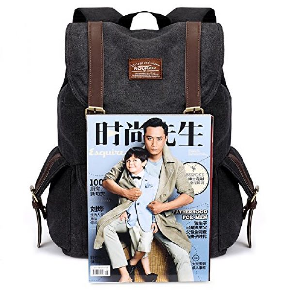 KAUKKO Tactical Backpack 6 Vintage Canvas Backpack Kaukko Outdoor Travel Hiking Rucksack School Bookbags