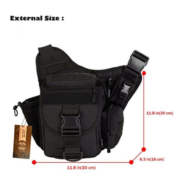 DYJ Tactical Backpack 4 DYJ Multi-Functional Tactical Camera Messenger Bag Fishing Tackle Bag Military Shoulder Bag Backpack EDC Sling Pack for Hiking Camping Trekking Cycling