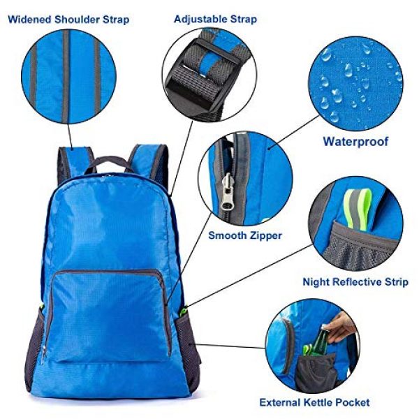 Bidiri Tactical Backpack 2 Bidiri Ultra Light Folding Backpack Waterproof Foldable Daypack Portable Travelling Pack Casual Handy Backpack for Hiking Camping Sports School for Men Women