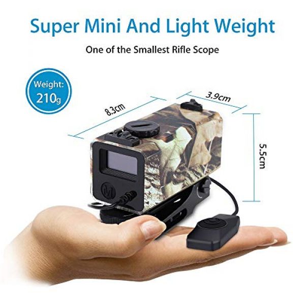 Blu7ive Rifle Scope 7 Blu7ive LE-032 Riflescope Mate rangefinder Tactical Rifle Scope Sight Rangefinder 700M Mini Tactical Outdoor Hunting Shooting Rangefinder Archery Cross Bow Sight Target Scope