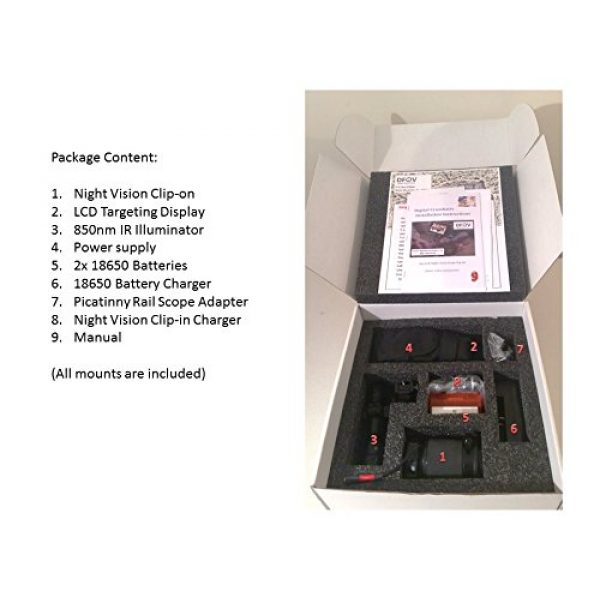 Digital Crosshairs Rifle Scope 2 Digital Crosshairs 1000 Night Vision Clip-on