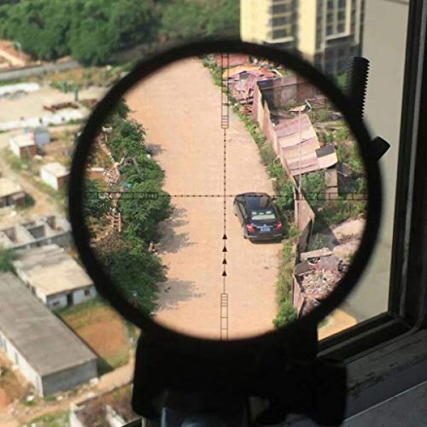 AJDGL Rifle Scope 3 AJDGL 1-5x30mm Rifle Scope- Optics Rapid Range Reticle Sight with Flip Up Cover Fit for 20mm Rifle Gun Rail Mount