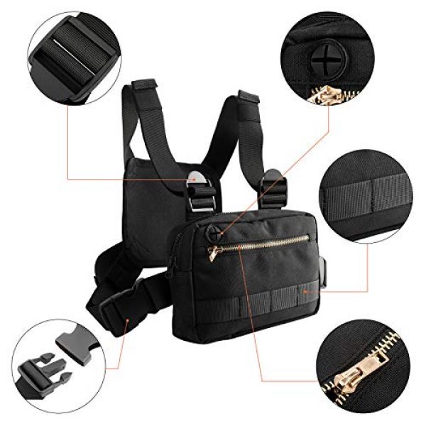 XMSound Tactical Backpack 3 XMSound Outdoor Sports Chest Bag,Tactical Chest Bag, Leisure Running, Riding Running Skateboard Hiking