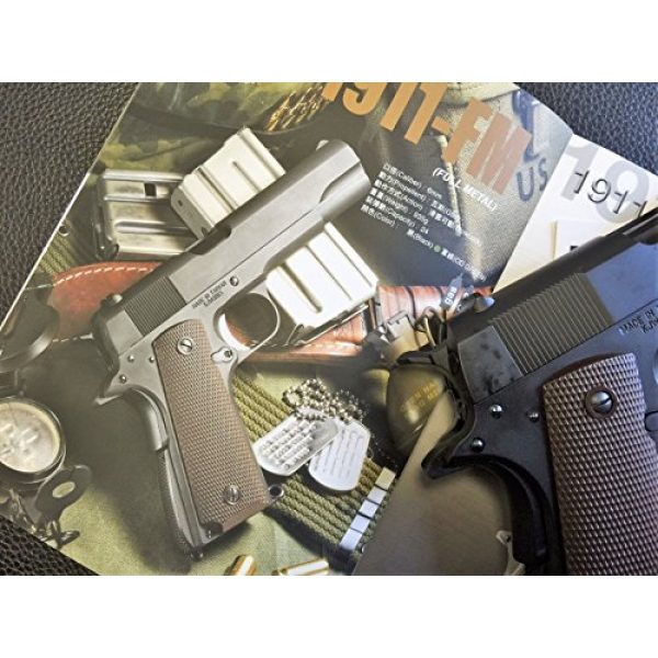 KJW Airsoft Pistol 5 gbb-609 - KJW full metal semi auto gas blowback pistol with free safty shooting glasses and propane adapter(Airsoft Gun)