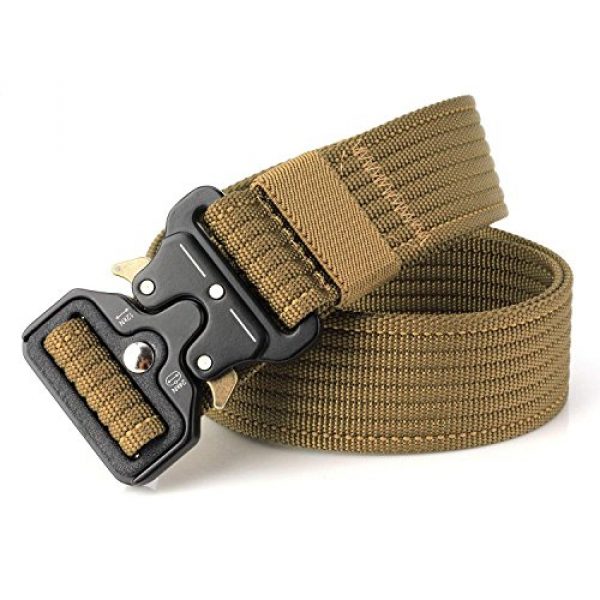FEIKCOR Tactical Belt 3 FEIKCOR Tactical Belt Military Style Heavy Duty Belt Tactical Sports Belts (N022-Brown)