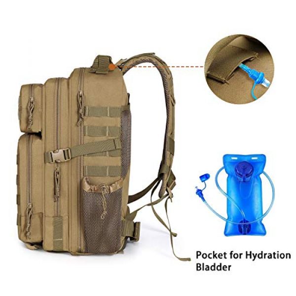 MOSISO Tactical Backpack 5 MOSISO Tactical Backpack, 40L 2-Layer Molle Rucksack Daypack Shoulder Bag