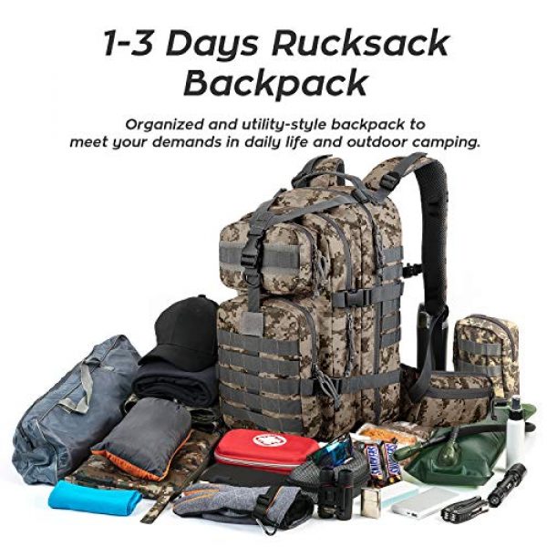 Gelindo Tactical Backpack 6 Gelindo Military Tactical Backpack, Army Molle Bag for Hunting, Camping,Hiking 35L