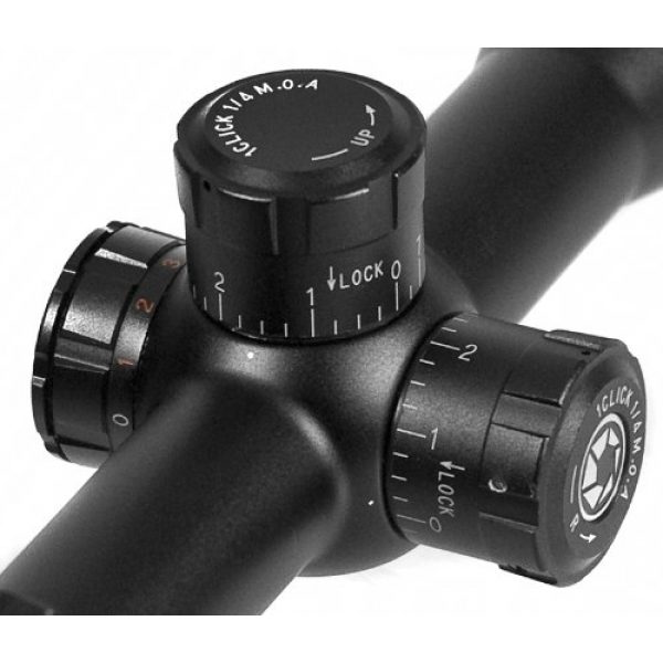 BARSKA Rifle Scope 2 BARSKA Ridgeline Side Parallax Riflescope (Black Matte, 4-16x44)