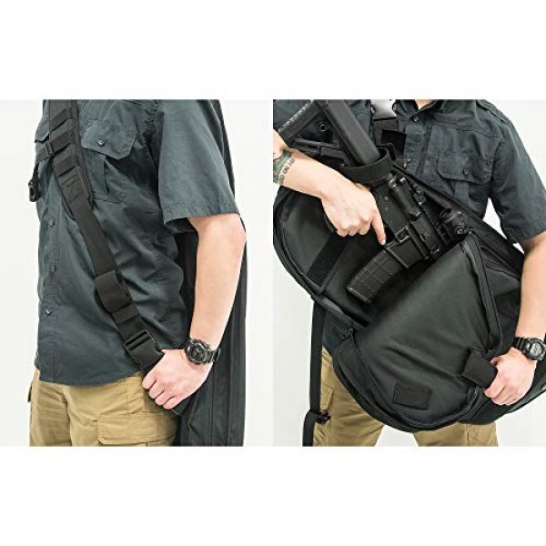UTG Tactical Backpack 6 UTG 34" Alpha Battle Carrier Rapid Deployment Pack, Black (PVC-PSP34B)