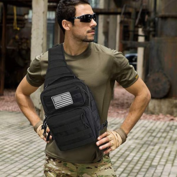 Monoki Tactical Backpack 3 Monoki Tactical Sling Backpack, Military Rover Shoulder Sling Bag Pack, Molle Assault Range Bag Day Pack