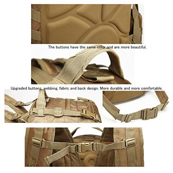 Suoki Tactical Backpack 4 Tactical Backpack 55L with Built-up 3 MOLLE Bags Rucksacks for Travelling