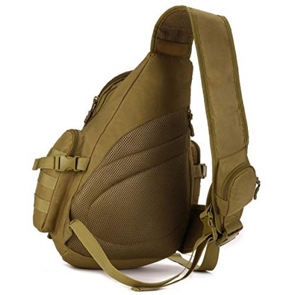 Protector Plus Tactical Backpack 2 Protector Plus Tactical Sling Bag Military MOLLE Crossbody Pack (Patch Included)