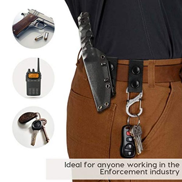 Vanmor Tactical Belt 3 Vanmor Duty Belt Keeper with Double Snaps for Outdoor Sports Belt Fixing Wide Belt Security Tactical Belt Police Military Equipment Accessories