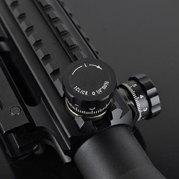 AUKMONT Rifle Scope 3 AUKMONT Telescopic Sight 4-16x50EG Green/Red Hunting Rifle Scope LLL(Low Light Level) Night Work