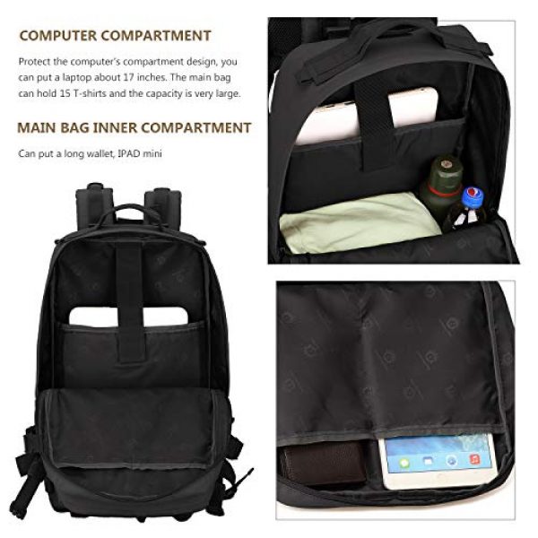 ArcEnCiel Tactical Backpack 6 ArcEnCiel Tactical Backpack Military Army 3 Day Assault Rucksack Pack 45L Molle Pack with Patch - Rain Cover Included