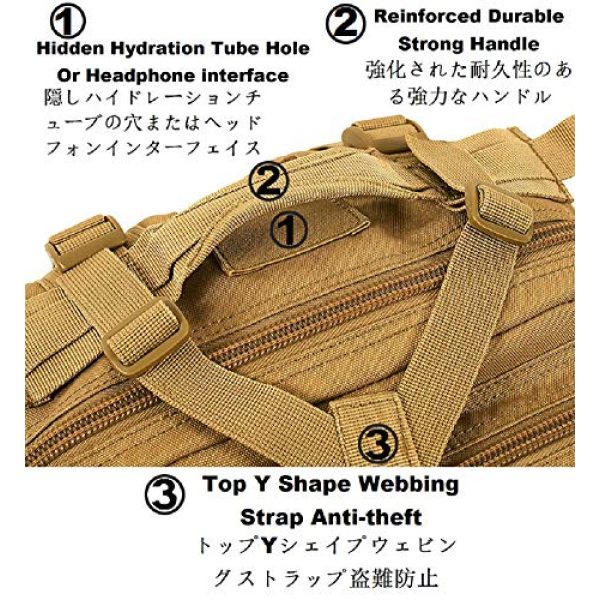 ATBP Tactical Backpack 4 ATBP Tactical Rucksack Backpack Military Hunting Hiking Daypack Large Army Molle Backpack