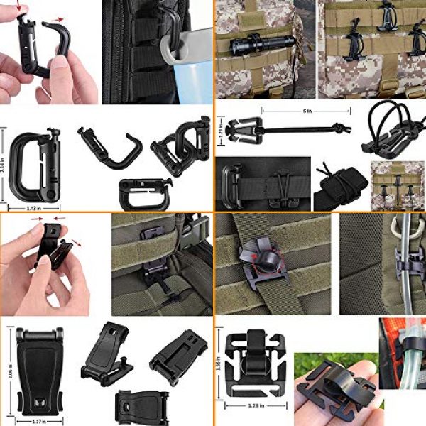 Createy Tactical Backpack 7 Createy Military Tactical Backpack, Large Army 3 Day Assault Pack 45L Molle Bag Rucksack Bug Out Bag Daypacks with Molle System for Camping Hunting Hiking Traveling