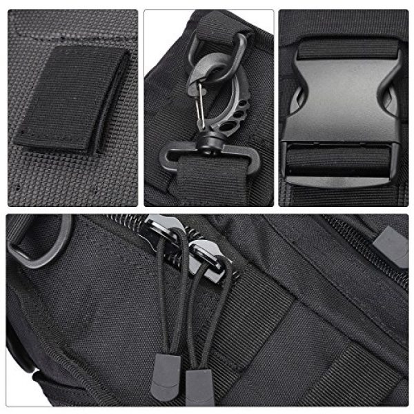 Prospo Tactical Backpack 5 Prospo Tactical Sling Bag Pack Military Molle EDC Chest One Strap Daypack Outdoor Black New