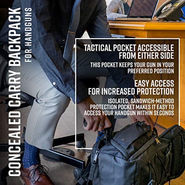 American Rebel Inc. Tactical Backpack 6 Tactical Concealed Carry Durable Backpack - Medium Freedom Bag for Every Day Use - American Rebel Inc.