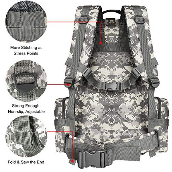 CVLIFE Tactical Backpack 6 CVLIFE Tactical Backpack Military Army Rucksack Assault Pack Built-up Molle Bag