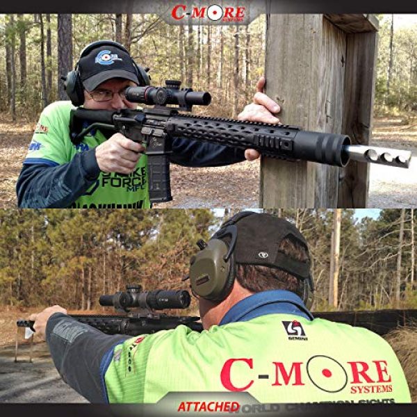 C-MORE Systems Rifle Scope 4 C-MORE Systems C3 1-6x 24 Competition Rifle Scope TJ1I Reticle, Black