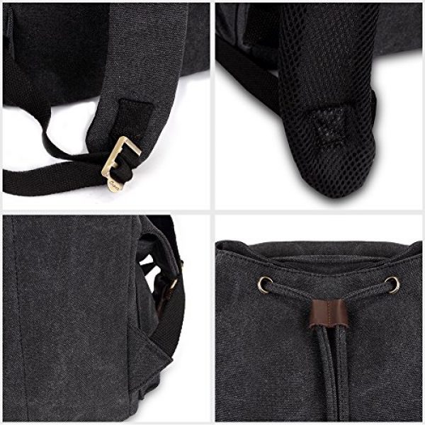 KAUKKO Tactical Backpack 4 Vintage Canvas Backpack Kaukko Outdoor Travel Hiking Rucksack School Bookbags