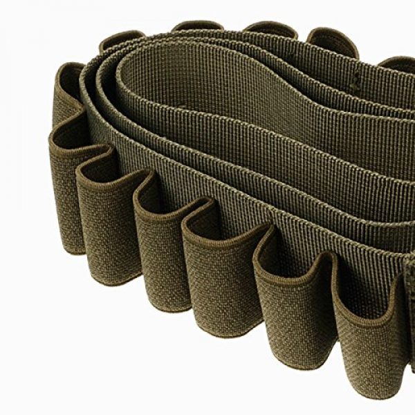 HWZ Tactical Belt 2 HWZ Tactical 2 Point Shotgun Sling 15 Shell Ammo Holder Bandolier 12Ga Nylon Military Shotgun Shell Sling