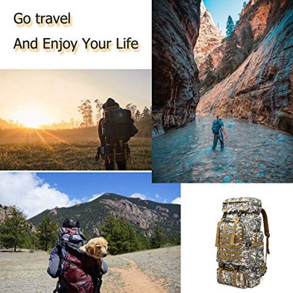 ÖSSZEFUT Tactical Backpack 7 Military Tactical Backpack 70L/80L Large Camping Hiking Backpack for men Rucksack Waterproof Traveling Daypack