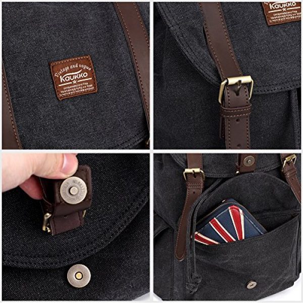 KAUKKO Tactical Backpack 3 Vintage Canvas Backpack Kaukko Outdoor Travel Hiking Rucksack School Bookbags