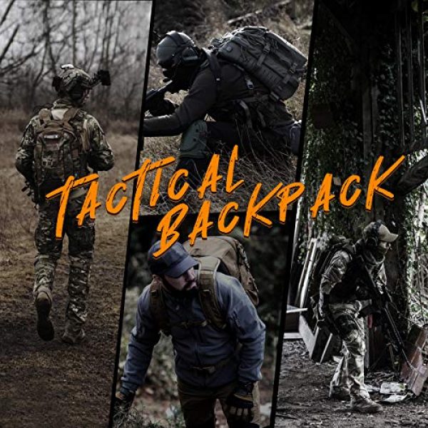 VOTAGOO Tactical Backpack 7 VOTAGOO Tactical Military Backpack Molle Bag Rucksack 30 L Army Assault Pack Outdoor Travel Hiking Camping