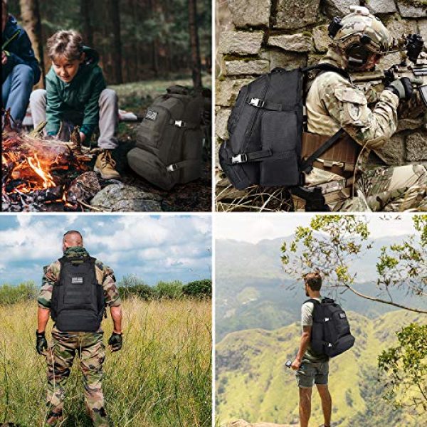 NOOLA Tactical Backpack 7 NOOLA Tactical Military Backpack Army 3 Day Assault Pack Large Rucksack Molle Bag