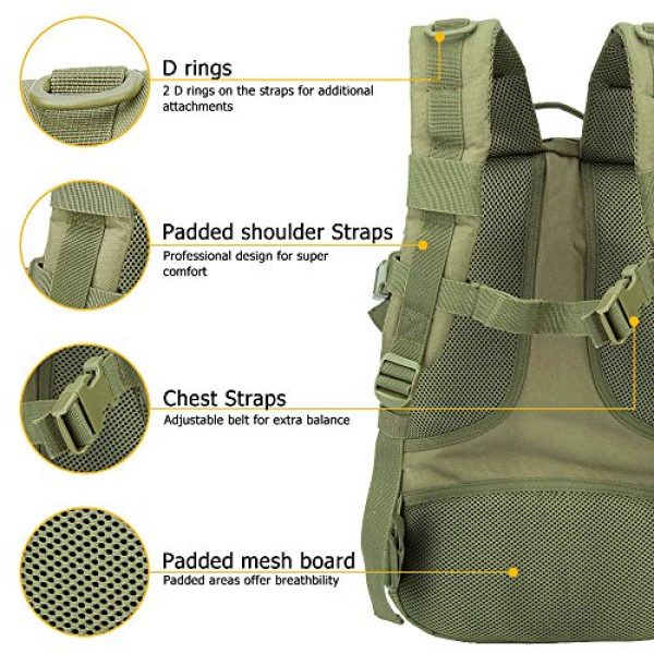 OLEADER Tactical Backpack 5 OLEADER Tactical Backpack Military Army Backpack for Hunting/Hiking/Traveling/Outdoor Middle size 30L