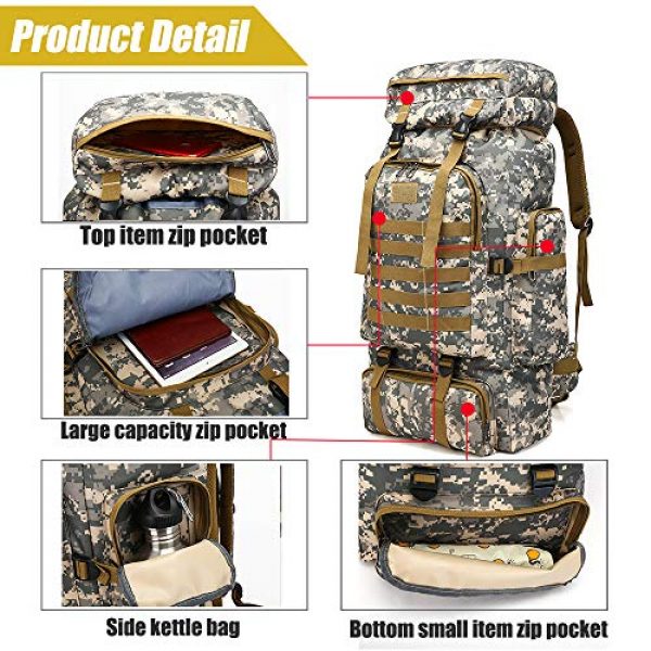 ÖSSZEFUT Tactical Backpack 3 Military Tactical Backpack 70L/80L Large Camping Hiking Backpack for men Rucksack Waterproof Traveling Daypack