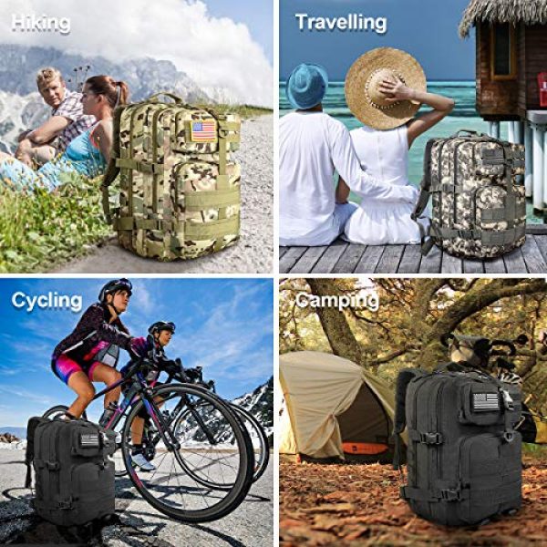 CVLIFE Tactical Backpack 7 CVLIFE Military Tactical Backpack Army 3 Day Assault Pack Molle Bag EDC Rucksack