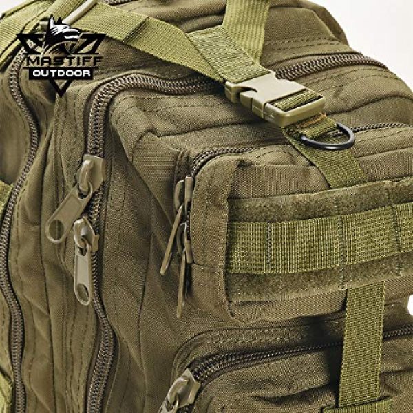 Mastiff Outdoor Tactical Backpack 4 Military Tactical Pack Backpack Army Molle Bug Out Bag Small Rucksack Outdoor Hiking Camping Trekking Hunting