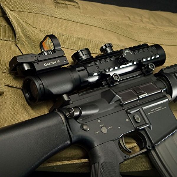 BARSKA Rifle Scope 3 BARSKA Red Cross Electro Sight Riflescope (1-3x30)