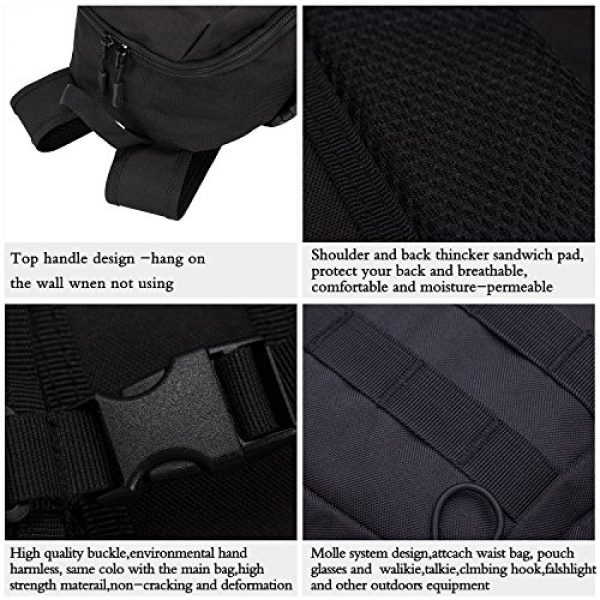 Wowelife Tactical Backpack 5 Wowelife Mini Tactical Backpack 10L Small Military Day Pack School Bag for Hunting Camping Trekking Travel