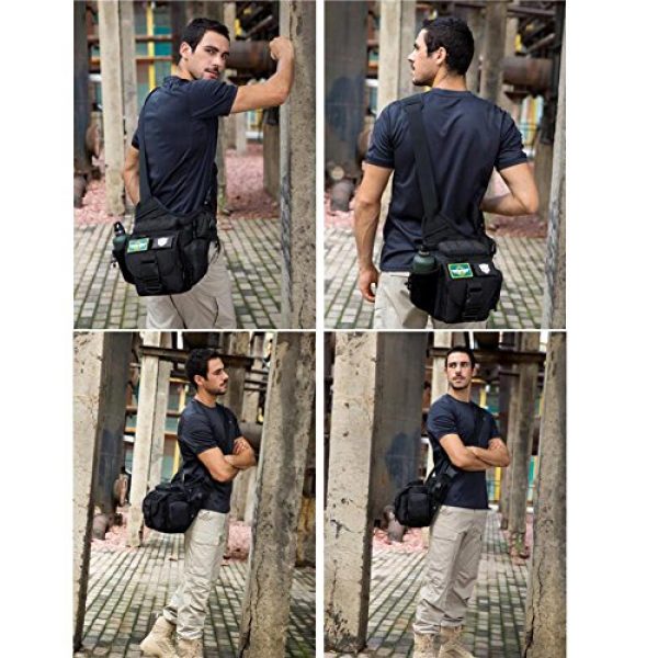 DYJ Tactical Backpack 7 DYJ Multi-Functional Tactical Camera Messenger Bag Fishing Tackle Bag Military Shoulder Bag Backpack EDC Sling Pack for Hiking Camping Trekking Cycling