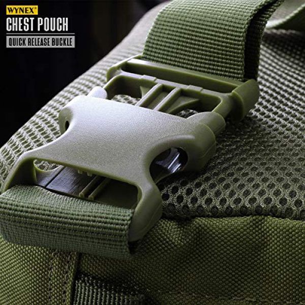 WYNEX Tactical Backpack 7 WYNEX Tactical Chest Rig Bag, Recon Kit Bags Combat EDC Front Pouch for Wargame