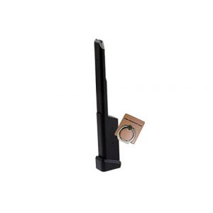 CYMA Airsoft Gun Magazine 2 CYMA 100rd Long Airsoft Magazine For G18C (CM030) AEP Black X 3PCS -Mobile Ring Included